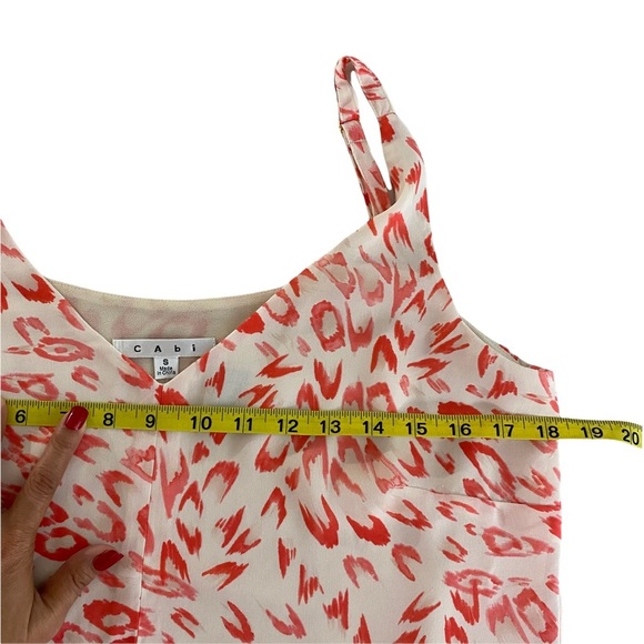 CAbi Pink FLIRTY Animal Print Cami Tunic Tank Top Size Small - Picture 8 of 11